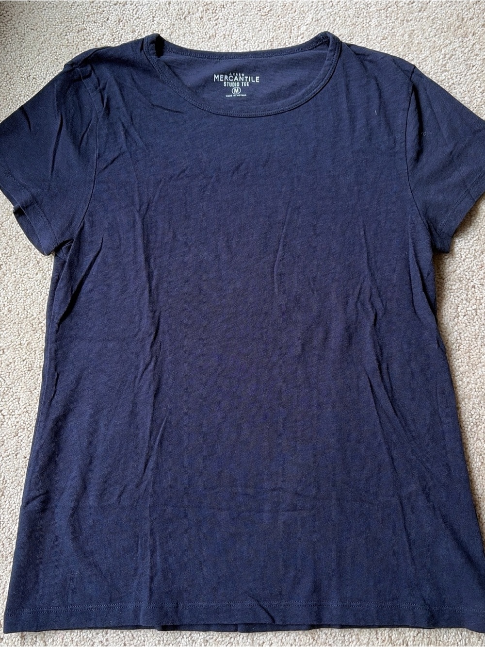 J. Crew Dark Navy Short Sleeve Crewneck Tee